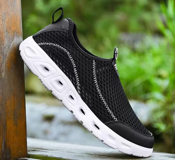 

selling men women slip on running shoes fashion summer breathable wading shoes