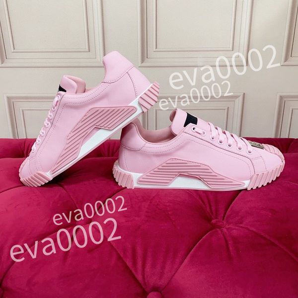 

2023 new luxury excellent sneakers men women shoes genuine designer shoes leather trainer fashion sports platform, Black