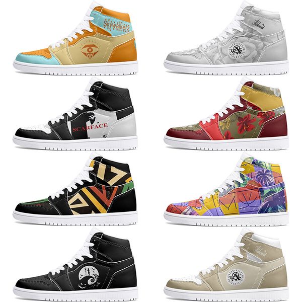 

winter autumn Customized Shoes 1s DIY shoes Basketball Shoes damping males 1 females 1 Anime Customized Character Trend Versatile Outdoor sneaker