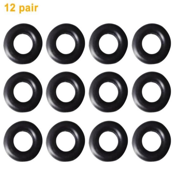 

12 pairs round reusable anti slip eyeglasses elastic sport eyewear silicone grips glasses ear hooks temple tip universal mini1468996, Silver