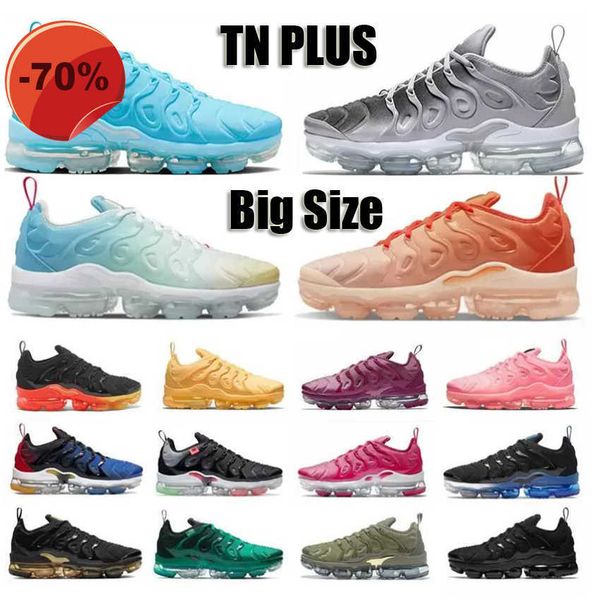 

max vapour tn plus running shoes maxs vapourmax mens womens big size us 13 designer reflective black orange gradients black white sneakers t