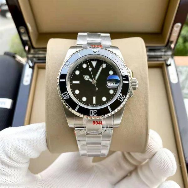

2021 mens watches quality ceramic bezel 116610 men stainless steel strap automatic mechanical watch 2813 movement wristwatch sapph312j, Slivery;brown