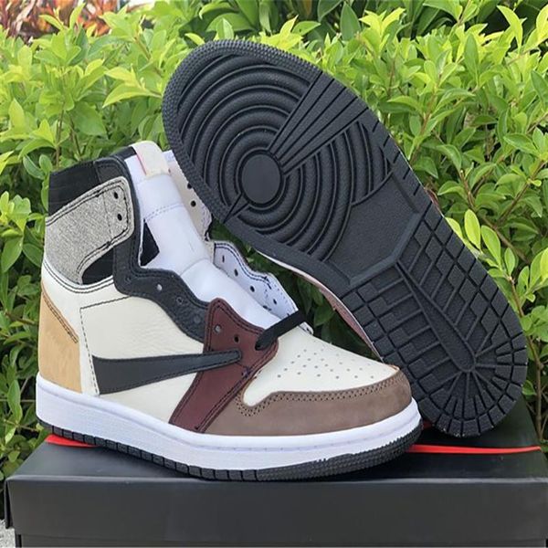 

2021 authentic jumpman 1 mens inverted basketball shoes mandarin pato cor correspondente moda sneaker284e