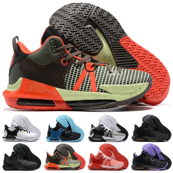 

lebrons witness 7 vii basketball shoes 7s lakers graffiti purple blue pink black gold christmas red white oreo sneakers tennis