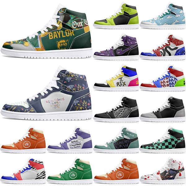 

new winter Customized Shoes 1s DIY shoes Basketball Shoes damping Men's 1 Women's 1 Hsome Anime Customized Character Sports Shoes Outdoor Shoe
