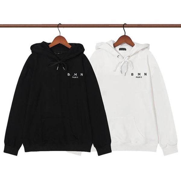 

mens hoodies sweatshirts letter balman pullover long sleeve pullover hoodie woman loose shirts asian size m-5xl, Black