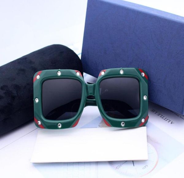 

new brand mens square sunglasses designer glasses eyewear frame hd lens womens sunglasses brand sun glasses8119096, White;black