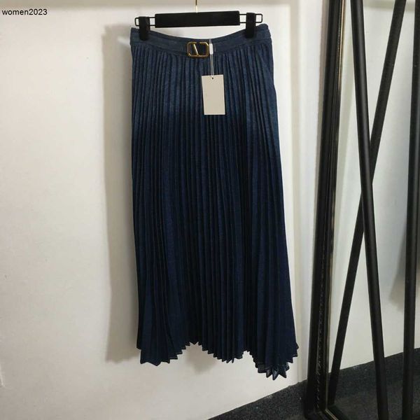 

Luxury Women Denim Skirts Designer Skirts Fashion Gradient Pleated Ladies Short Skirts Women Clothing, #1