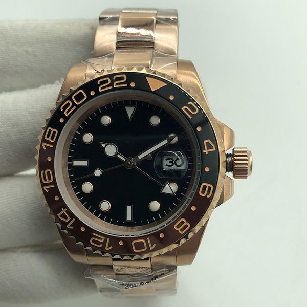 

2023 men's and women's watches automatic mechanical stainless steel blue black sapphire glass mechanical super luminous wristwatch, Slivery;brown