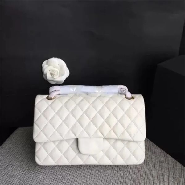 

Ladies 10A Mirror High Quality Shoulder Bag Classic 25.5cm Lamb Leather Diamond Flap Bags Designer Ladies Chain Crossbody Bag Luxury Designer Handbags with Box, C15