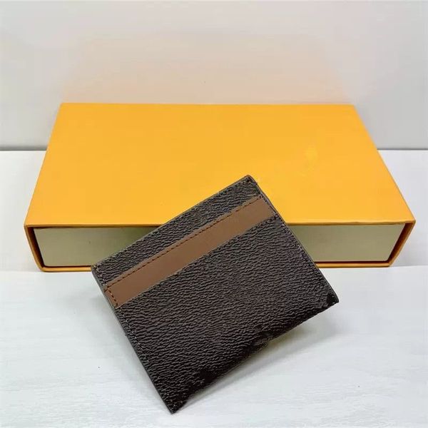 

designer card holder wallet short case purse quality pouch quilted genuine leather womens men purses mens key ring credit coin clutch mini b, Brown;gray
