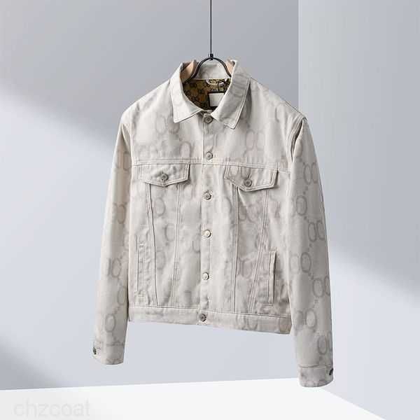 

denim jacket coat man coats designer embroidery outwears jeans jackets streetwear m-2xl 47vj, Black;brown