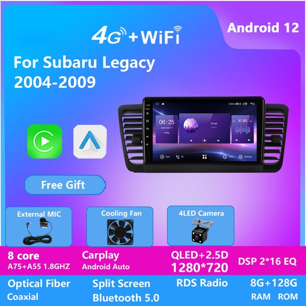 

android video car player touch screen usb bt wifi mirror link car radio car player android 2 din for subaru legacy 2004-2009