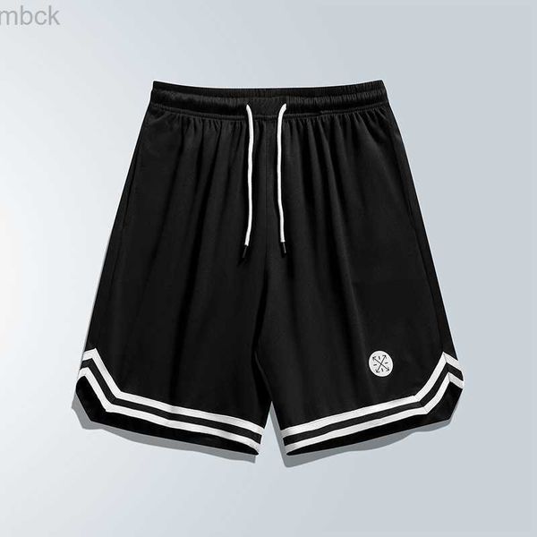 

men's shorts men's summer mesh sports shorts basketball fitness speed dry running breathable shorts casual loose large size bermud, White;black