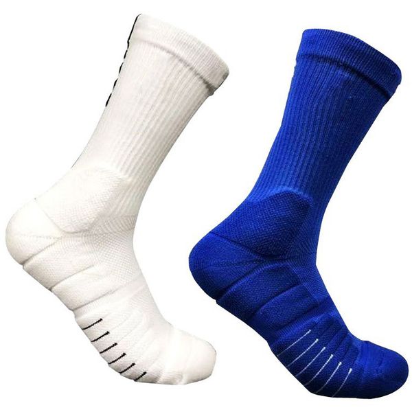 

2023 professional basketball socks men's mid-tube stockings high-thickened towel bottom actual combat pressure sport hook breathable st, Black
