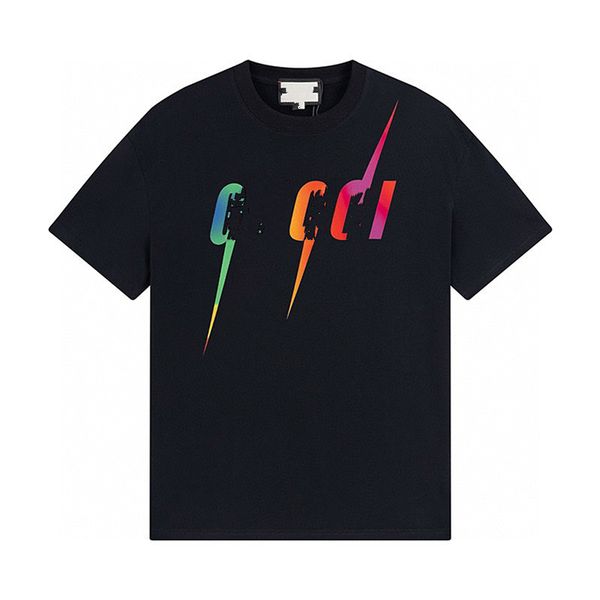 

new mens designer t shirt clothes womens clothing pure cotton round neck short sleeve sign double g letter print 2023, White;black