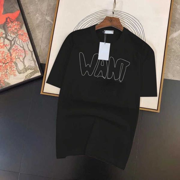 

luxury brand designer t shirt pullover short sleeve men women casual sweatshirt pure cotton tshirt oversize, White;black
