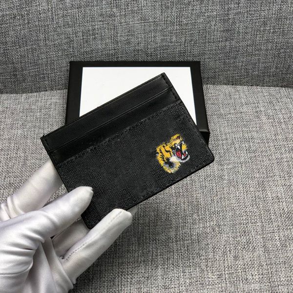 

classical rectangle purse card holder mens wallet leathers coin passport quilted small canvas womens honeybee luxury wallet designer xb016 f, Brown;gray