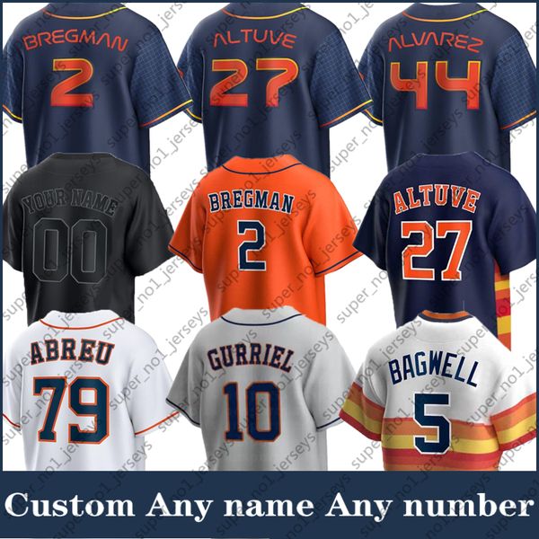

2 alex bregman 79 jose abreu baseball jersey jeremy pena yainer diaz kyle tucker jose altuve yordan alvarez martin maldonado mauricio dubon, Blue;black