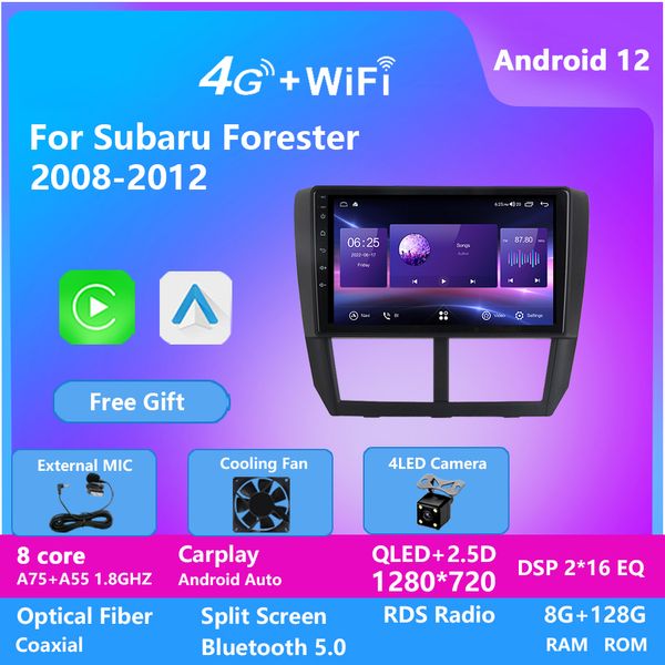 

car radio video android 2din dvd player gps navigation for subaru forester 2008-2012 dsp bluetooth wifi swc