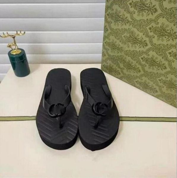 

2023 fashion designer ladies flip flops simple youth slippers moccasin shoes suitable for spring summer and autumn ls beaches other places s, Black