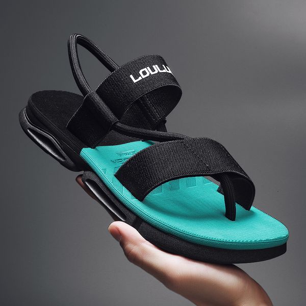 

sandals summer roman beach shoes flip flops slip on flats slippers men slides dropshiping men sandalias hombre sandals male 230413, Black