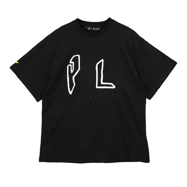 

mens women t shirts shorts designer palms tracksuit summer fashion brand angle leisure loose crew neck cottons print luxurys clothing size, White;black