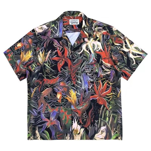 

shirt men women quality flower hawaiian shirts tee, White;black