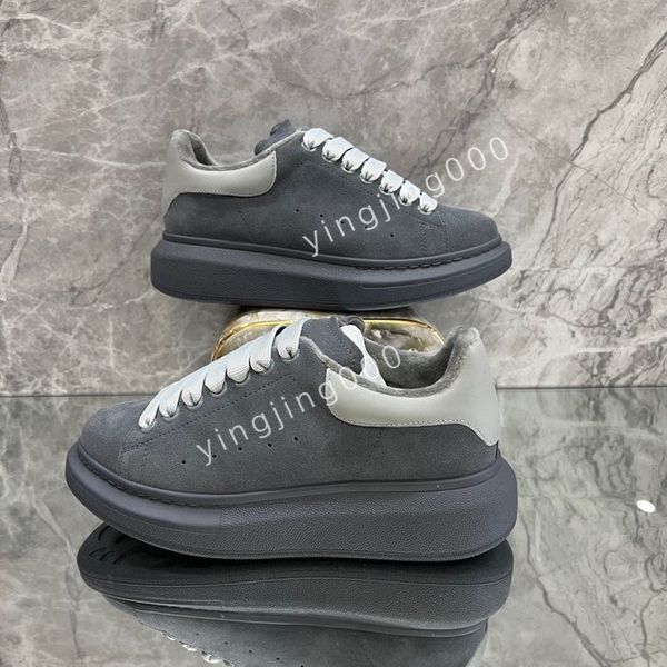 

2023new men designer sneakers brand casual shoes platform loafers trainers black leather shoes chunky round head sneake