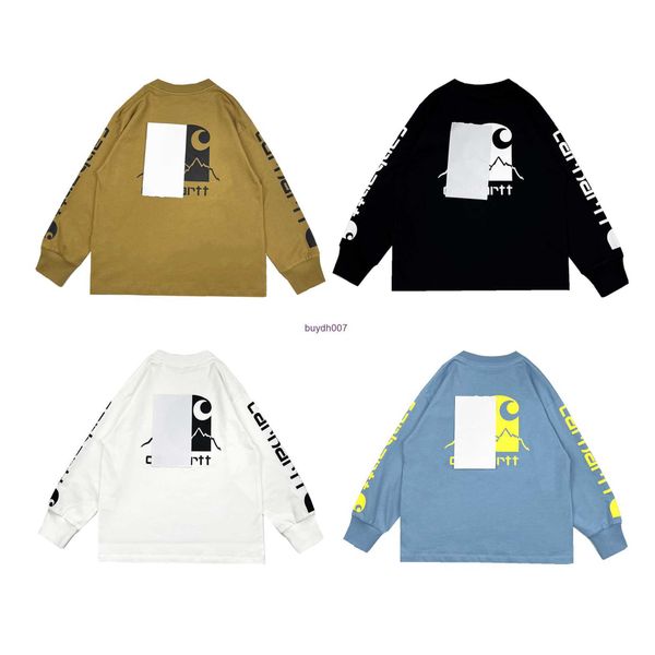 

2023 men's and women's fashion t shirt tooling high street brand carhart autumn winter new workwear basic pocket long sleeve paren, White;black