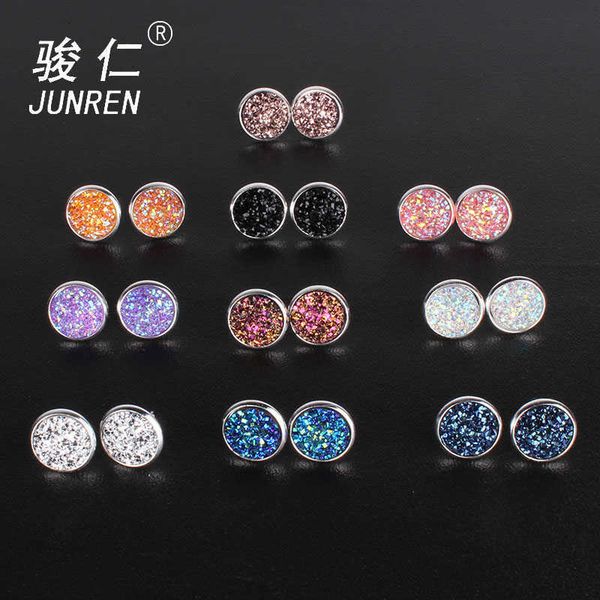 

stud quick sell 10 colors new fashion shiny austrian crystal rhinestone brincos ear studs earrings for women girl female p230411, Golden;silver