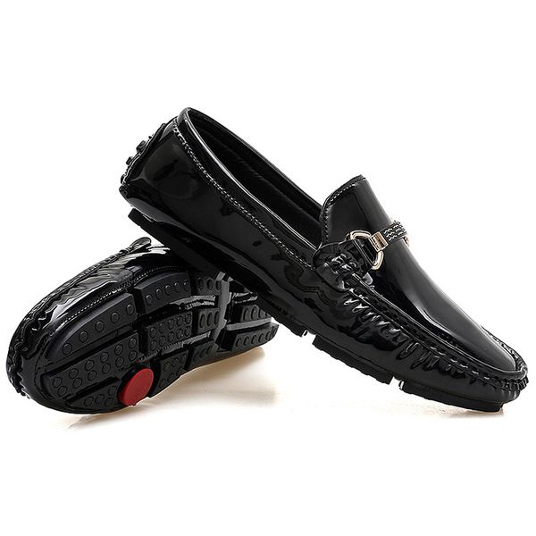 

luxury designer wedding dress shoes casual men loafers lazy peas shoes embroidery moccasins party shoes suede leather shoes zapatos 38-48, Black