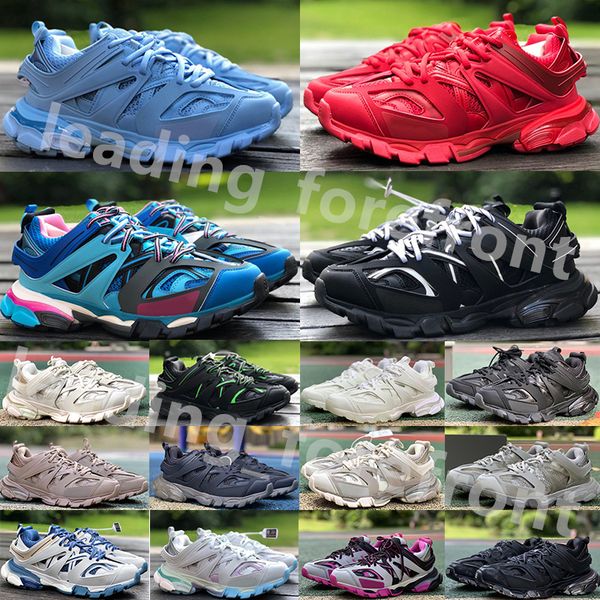 

track 3.0 running shoes jogging shoes fashion comfortable sneakers designer sneaker triple white black tess.s. gomma leather printed trainer