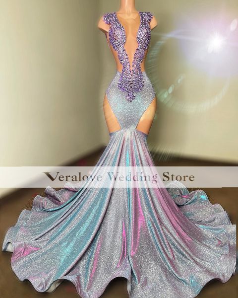 

veralove sequins prom dresses 2023 african evening gowns beads vestidos de graduacion cocktail party dress outfit, Black