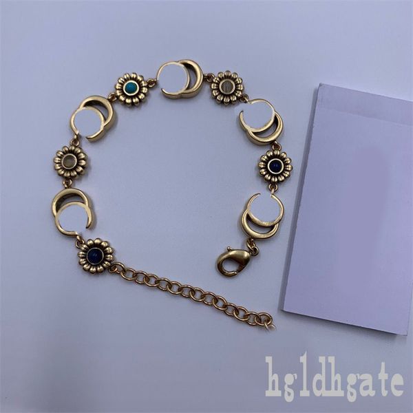 

golden plated charm bracelet flower designer bracelets g letters tiger pattern hollow out holiday romantic graceful cjeweler rhinestone love, Golden;silver