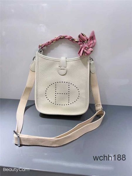 

casual herma evelyns designer bags fashion cowhide bag 2023 tote women's with one shoulder girl perforated purse classic handbags wgxd