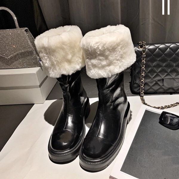

with box designer women boots over the knee snow boot lady pointed-toe pumps lipstick style high heels boot ankle short booties woman luxury, Black