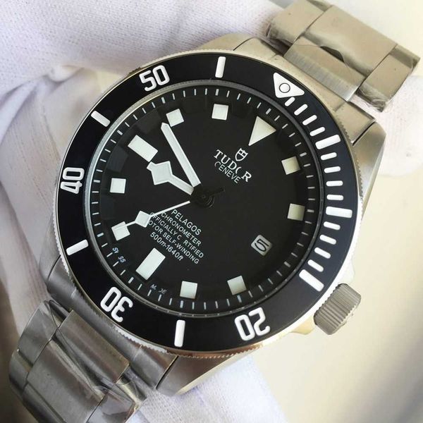 

leisure sports men's mechanical watch tomahawk potato diving watch japanese movement ceramic watch ring wrist watch, Slivery;brown