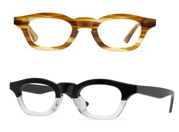 

men optical glasses frame brand spectacle frames vintage fashion eyewear the mask handmade qualitly myopia eyeglasses with cas5618260, Silver