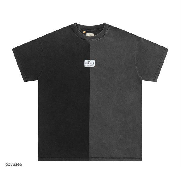 

galleryss dept vintage washed streetwear t shirts 2023 mens old short sleeve fashion print couples summer casual t-shirt men 69j9, White;black