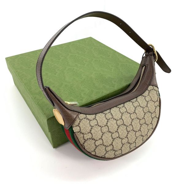 

7a quality ophidia shopping shoulder half moon bags women purse mens designer handbag croissant crossbody the tote bag luxury canvas nylon m
