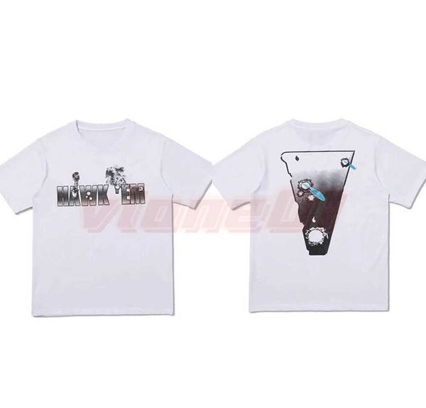 

v mens designer t shirt fashion personality bigs printing cotton mans tees street shorts sleeves clothes tshirts size s-xl, White;black