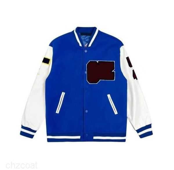 

23ss mens jackets baseball varsity jacket 9 colors brand letter stitching embroidery jackets men loose causal outwear coats over sized ft1m, Black;brown