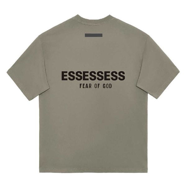 

designer shirts essent t shirt street casual essentail tshirt loose men women summers luxury shorts essen tshirts chest print fashion tees, White;black