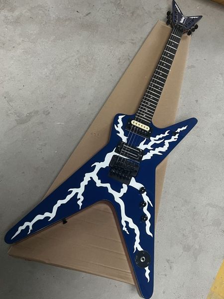 

dimebag electric guitar clear lightning bolts