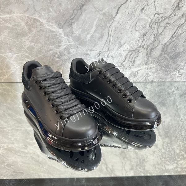

brand designer sneakers mens casual shoes platform loafers trainers black leather shoes chunky round head sneaker