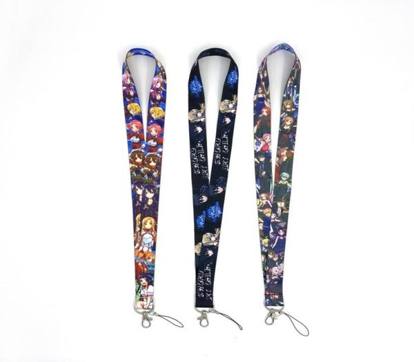 

new 20pcs anime multifunction lanyard phone rope keychains phone lanyard for keys id card lanyards neck straps8828948, Silver