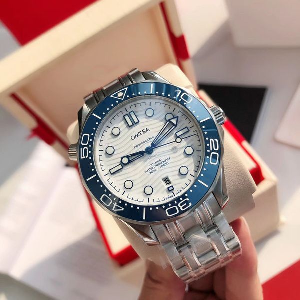 

luxury men sports seahorse movement watch 2813 8215 automatic mechanical fashion ceramic diving 300 watch mens luminous ceramic stainless st, Slivery;golden