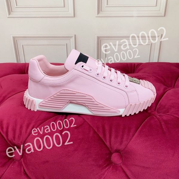 

2023 excellent sneakers men women shoes genuine designer shoes leather trainer fashion sports platform, Black