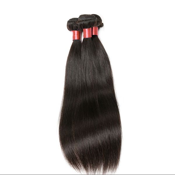 

human hair bundle straight human bundles 1/3/4 pcs/lot hair extensions natural color 8-30 inch brazilian human hair, Black
